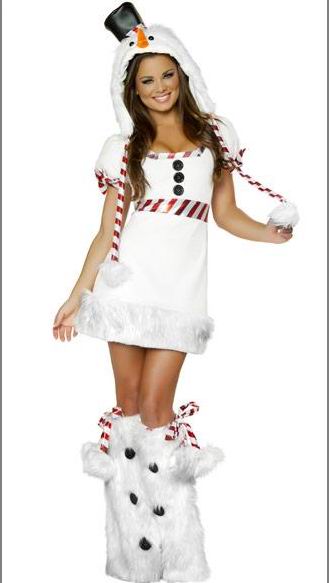 Snowman Mini Dress Costume